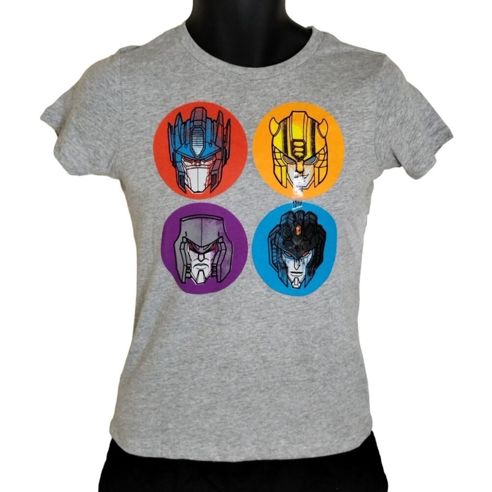 Transformers Girls 12 to 14 Bumblebee Polka Bots T-Shirt New